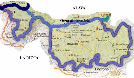 Mapa da Rioja Alavesa
