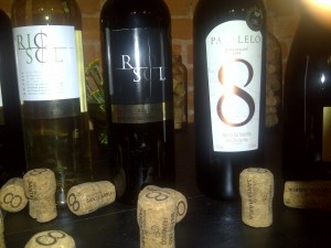 O vinho Paralelo 8, blend de três uvas portuguesas e duas francesas também pôde ser degustado