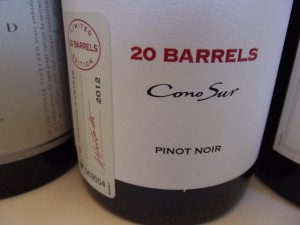 20 Barrels Pinot Noir - um dos principais vinhos da Cono Sur