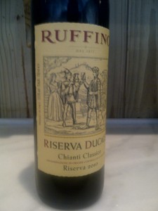 Um dos vinhos mais conhecidos no mundo: Ruffino Riserva Ducale