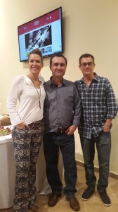 Sandra Salvatori, Omar Oliveira Osório Filho e Evandro Freitas.