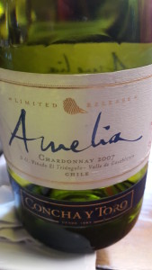 Amélia Chardonnay 2007: novo rótulo, nova composição, mesma cepa, agora com 15% de uvas do Vale de Limari e o restante do Vale de Casablanca