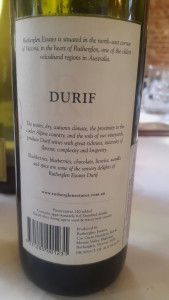 Rutherglen Durif 2004 tampa de rosca - vinho em perfeito estado de conservação, com fruta. Importado pela saudosa Best Wine... 